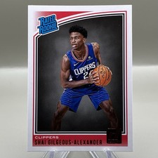 2018-19 Shai Gilgeous Alexander Donruss #162 Rated Rookie Card RC picture