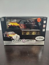 A3B Testors 1941 Chevy Custom Ultra Detail Platinum Diecast Model Kit. Box Worn picture