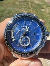 Seiko Coutura Men’s Radio Sync Solar Watch Blue Dial World Time picture