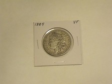 Silver 1884 Morgan Dollar   Very  Nice  VF condition picture