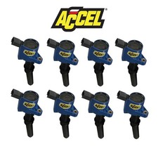 1999-2004 Mustang GT 4.6L Blue Accel SuperCoil Engine Ignition Coils - Set of 8 picture