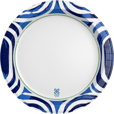 Paper Plates Large 10 Inch Heavy Duty Microwave Safe Soak Proof Disposable picture