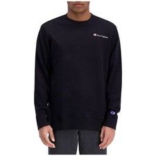 NEW CHAMPION Sweatshirt Navy Blue Long Sleeves Lighter Weight Mens LARGE picture
