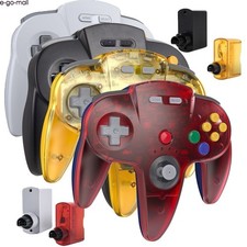 2.4G Wireless N64 Controller Remote Game Pad w/ Rumble Pak for Nintendo N64 picture