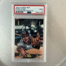 Classic 1994 Classic Best Gold Illustrated Acetate Derek Jeter #55 PSA 9 picture