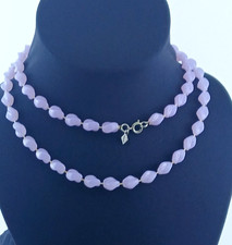 Vintage Signed 1975 Sarah Coventry Lavendar Ice Holiday Bead Necklace picture