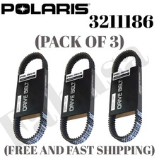3 pack Polaris 3211186 Drive Belt Secondary Xpedition Ranger RZR Turbo X picture