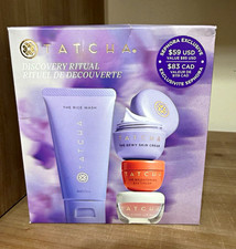 TATCHA Discovery Ritual Skin Care Set Cleanser Moisturizer Eye Cream Lip Balm picture