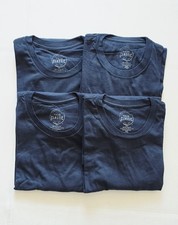 True Classic - Crew Neck - Short Sleeve T-Shirt - Navy - Large - 4 Pack picture