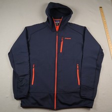 Patagonia Dual Aspect Hoody Mens XL Blue Orange Polartec Power Dry Jacke G2U picture
