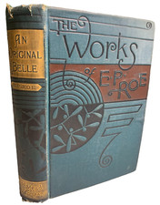 1885 Antique Ornate Fancy Embossed Gilded Book AN ORIGINAL BELLE 1885 1st Ed ROE picture