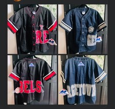 NWT Vintage 90s Apex One 2 Button Up Jerseys UNLV Rebels Georgetown Hoyas S/M picture