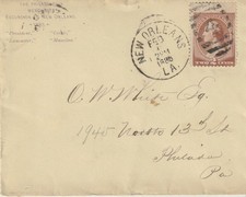 1885 New Orleans Cotton Expo Cover Phila Merchants Excursion Steamships #210 picture