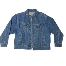 Vintage Lee Riders Denim Trucker Jacket Men's M/L Blue Union Made USA picture