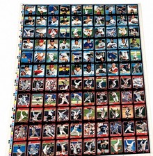 1997 Bowman Baseball Uncut Sheet Griffey Jr Andruw Jones RC Chipper Boggs picture