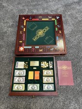 Vintage Monopoly Franklin Mint GOLD Collector's Edition 1991 COMPLETE picture