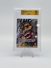 Bandai One Piece Kaido OP17-062 SR Super Alt Art Foil English BGS Pristine 10 picture