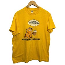 Vintage 1978 Garfield Jim Davis Single Stitch Velva Sheen 70s 80s Tee Shirt XL picture