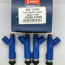 NEW Set of 4 Denso Fuel Injectors 23250-21040 Fits Toyota 2006-2014 Yaris 1.5L picture