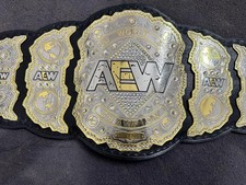 AEW World Wrestling Championship Title Adult Size Belts Heavyweight Belt 2MM NEW picture