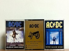 AC/DC Cassette Tapes Lot 3: Who Made Who, For Those About To Rock We Salute You picture