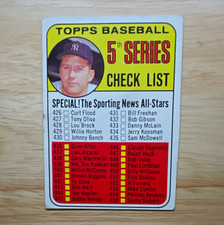 Topps 1967 Topps Baseball Curt Blefary New York Yankees #412 Checklist picture