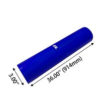 Straight Silicone Hose Air Intake Turbo Tube 3.00'' Diameter 36.00'' length Blue picture