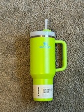 Stanley Quencher H2.0 FlowState 30 oz Tumbler Bright Lime CHARITY picture
