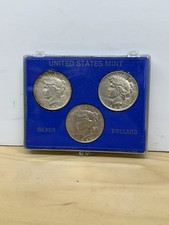 1922 P, 1923 P and 1925 P $1 Peace Silver Dollars 90% Silver Circulated picture