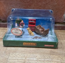 Lemax 2012 Sears Craftsmen Exclusive Workshop Scene Father Son Dog NIP picture