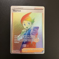 Thorton Full Art Rainbow Secret 210/196 Swsh11: Lost Origin Holo picture