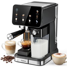 Bluebow Espresso Machine, 20 Bar High-Pressure, Dual Boiler, Automatic Milk picture
