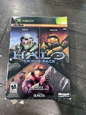 Halo Triple Pack - Complete, CIB - Halo, Halo 2, Halo 2 Map Pack - OG Xbox picture