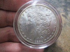 1884 CC US Morgan Silver Dollar Coin UNCIRCULATED CONDITION picture