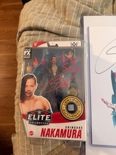 SHINSUKE NAKAMURA SIGNED/INSCRIBED ELITE AND 11x14 schamberger (both jsa) picture