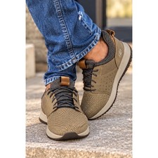 Skechers Classic Fit Air-Cooled Memory Foam Sneakers Taupe Mens 10.5 65474 TPE picture