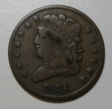 1834 Classic Head Half Cent – Lot#464 picture
