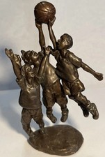 Mark Hopkins, bronze sculpture, Shooting Hoops.  647/950, excellent condition. picture