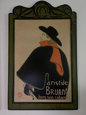 Vintage Henri de Toulouse-Lautrec Aristide Bruant Dans Son Cabaret Art Print Fra picture
