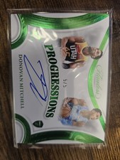 2024-25 Flawless Progressions Signatures Emerald 5/5 Donovan Mitchell Auto 🔥  picture