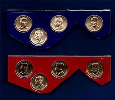 2013 P and D Uncirculated Presidential Dollars -Eight Coins-From Mint Set-BU picture