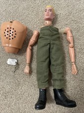 Vintage 1964 GI JOE Blonde Hair With Scar- With Accessories - Doll Is In Pieces picture