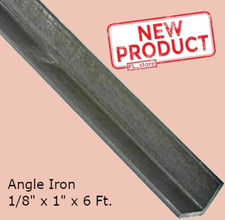 Iron Angle 1/8 Inch x 1 Inch x 6 Feet Hot Rolled Carbon Steel 90° Stock Mill NEW picture