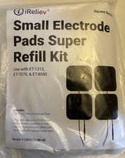 OTC iReliev Small Electrode Pads Super Refill Kit Lot 40 2x2 Wired Pads picture