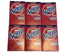 Sunkist STRAWBERRY Singles To Go Drink Mix Zero Sugar 6 Boxes (36 Packets) NEW picture