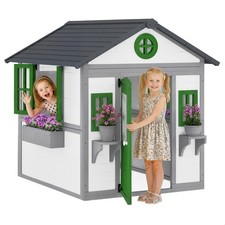 Playhouse for Kids with Doors, Windows, Planter Pots and Boxes picture