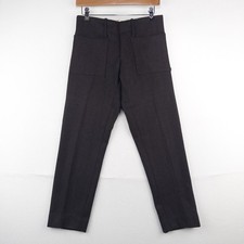 50's Vtg Monarch Mfg Co. Boys Wool Pants 28x28 Brown Herringbone picture