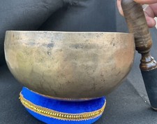 Old Vintage Tibetan Vibration Singing Bowl Diameter 7 Inch picture