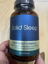 Solid Sleep Deep Sleep Formula Magnesium Inositol L-Theanine 60 Capsules picture