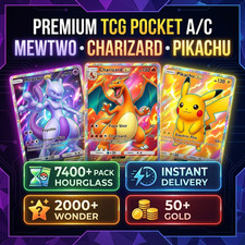 [INSTANT] Pokemon TCG Pocket Account 7400+ Hourglass + 50 Gold + 2000 Wonder picture